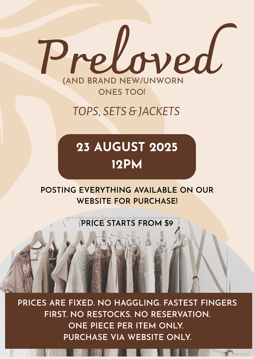 PRELOVED SALE